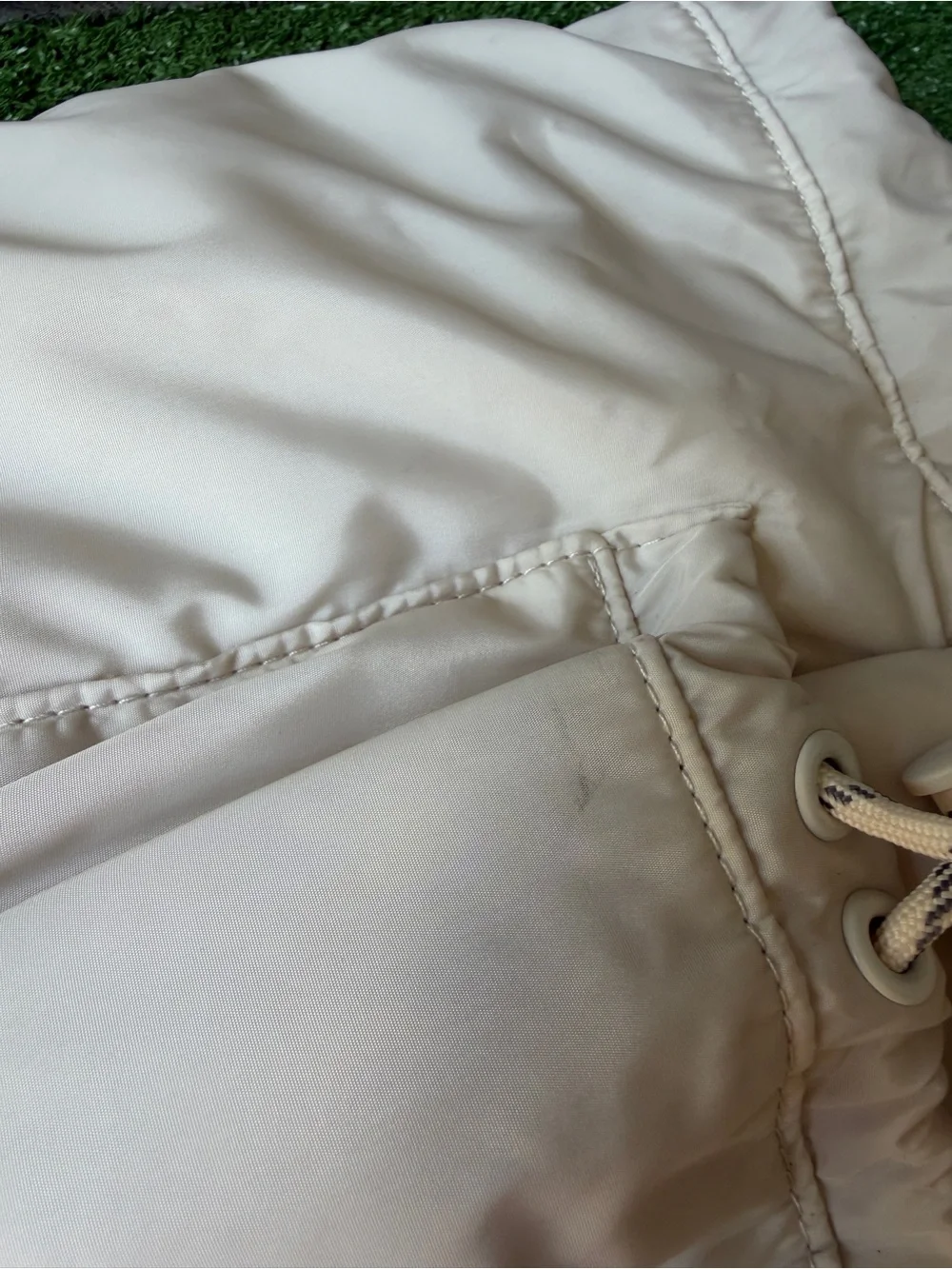 Dagne Dover Kal Puff Drawstring Tote Moonbeam